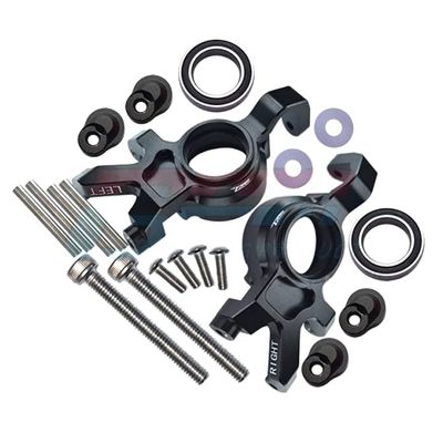Aluminum Front Oversized Knuckle Arm for Traxxas 1:5 X Maxx 6S / X Maxx 8S / XRT 8S Monster Truck Upgrades - Black