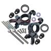 Aluminum Front Oversized Knuckle Arm for Traxxas 1:5 X Maxx 6S / X Maxx 8S / XRT 8S Monster Truck Upgrades - Black view 1