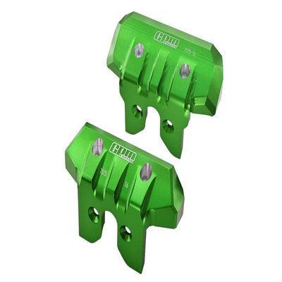 Aluminum 7075-T6 Front & Rear Bumper for Traxxas 1/8 4WD Sledge Monster Truck 95076-4 Upgrades - Green