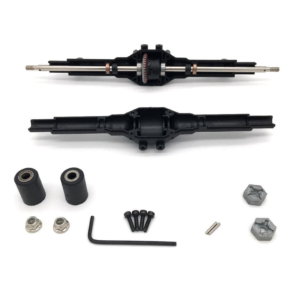 DAGIJIRD Axle Rear Wave Box Differential Gear Assembly 1/12 RC Rock Crawler Replacement Parts for Wltoys 12428 12423