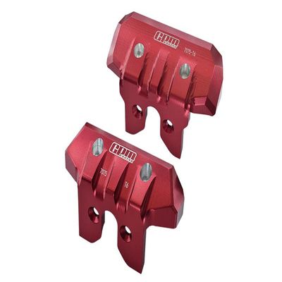 Aluminum 7075-T6 Front & Rear Bumper for Traxxas 1/8 4WD Sledge Monster Truck 95076-4 Upgrades - Red