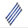 Aluminum 7075-T6 Front & Rear Lower Chassis Links Parts for Axial 1/24 AX24 XC-1 4WS Crawler Brushed RTR AXI00003 Upgrades - Blue view 1