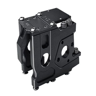 Aluminum 7075-T6 Quick Release Motor Base for Traxxas 1/8 4WD Sledge Monster Truck 95076-4 Upgrades - Black