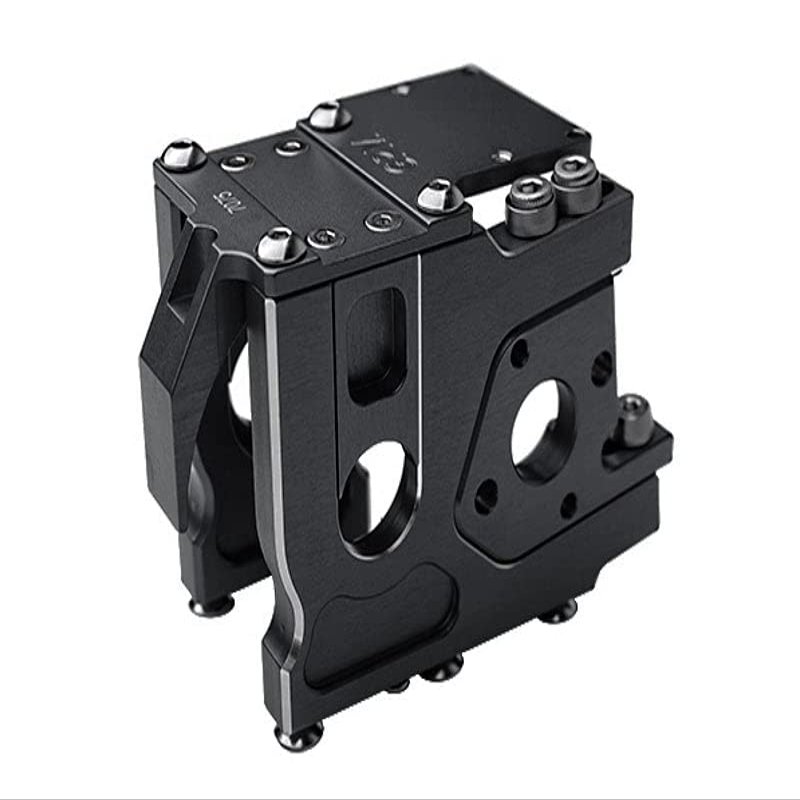 Aluminum 7075-T6 Quick Release Motor Base for Traxxas 1/8 4WD Sledge Monster Truck 95076-4 Upgrades - Black