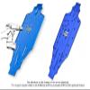 Aluminum 7075-T6 Quick Release Motor Base for Traxxas 1/8 4WD Sledge Monster Truck 95076-4 Upgrades - Black view 3