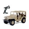 QIYHBVR 1/14, 4x4 Hobby Grade RTR RC Car Mini RC Rock Crawler Military, 2.4Ghz RC Truck with Removable Tools, LED Lights, Battery and USB Charger for Adults view 1