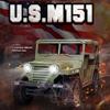 QIYHBVR 1/14, 4x4 Hobby Grade RTR RC Car Mini RC Rock Crawler Military, 2.4Ghz RC Truck with Removable Tools, LED Lights, Battery and USB Charger for Adults view 2