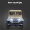 QIYHBVR 1/14, 4x4 Hobby Grade RTR RC Car Mini RC Rock Crawler Military, 2.4Ghz RC Truck with Removable Tools, LED Lights, Battery and USB Charger for Adults view 4