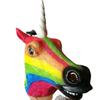 Party Animal Headdress, Funny Animal Headdress, Horse, Panda Head Set Latex mask cos mask Halloween Costumes Funny Props (Robot Unicorn Attack) view 1