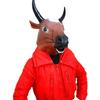 Party Animal Headdress, Funny Animal Headdress, Horse, Panda Head Set Latex mask cos mask Halloween Costumes Funny Props (Brown Cow Head) view 1
