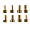 RiToEasysports 8Pcs 1/24 RC Hex Nut Brass RC Wheel Lock Nut Replacement Accessories for SCX24 (8mm) view 1
