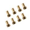 RiToEasysports 8Pcs 1/24 RC Hex Nut Brass RC Wheel Lock Nut Replacement Accessories for SCX24 (8mm) view 2