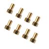 RiToEasysports 8Pcs 1/24 RC Hex Nut Brass RC Wheel Lock Nut Replacement Accessories for SCX24 (8mm) view 3