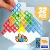 ALKISTA 32 Pcs Tetra Tower Balance Stacking Blocks Game, Board Games for 2 Players+ Family Games, Parties, Travel, Kids & Adults Team Building Blocks Toy view 1