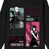 Spy x Family Loid Forger Screenshots Men's Black Long Sleeve Crew Neck Tee-XXL view 2