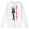 Spy x Family Loid Forger Men's White Long Sleeve Crew Neck Tee-Small view 1