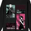 Spy x Family Loid and Yor Codenames Men's Black Long Sleeve Crew Neck Tee-3XL view 2