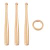 Baseball Stand Baseball Holders, Baseball Display Case for Balls Display Wooden Baseball Bat Display Stand Holder Display Baseball Centerpieces for Tables for Kids and Sports Lover (2) view 3