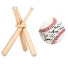 Baseball Stand Baseball Holders, Baseball Display Case for Balls Display Wooden Baseball Bat Display Stand Holder Display Baseball Centerpieces for Tables for Kids and Sports Lover (4) view 4