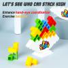 ALKISTA 48 Pcs Tetra Tower Balance Stacking Blocks Game, Board Games for 2 Players+ Family Games, Parties, Travel, Kids & Adults Team Building Blocks Toy view 2