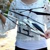 3.5 Channel Remote Control Helicopter Gyro Stabilized Alloy RC Aircraft Oversized Outdoor RC Airplane One-Key Take-Off and Landing RC Aircraft Gifts for Adults and Beginners (Silver) view 4