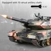 1/24 scale simulation german leopard 2 A5 tank 2.4G wireless jungle remote control tank multiplayer battle against RC tanks sound and light simulation gifts for men adults view 3