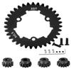 Rcarmumb 35T Spur Gear Upgrades Part for 1/5 X-Maxx 6S Monster Truck,1/5 X-Maxx 8S Monster Truck,Medium Carbon Steel 35T 1.5 Spur Gear with Pinion Gear(15T/16T/17T/18T) Hops Up view 1