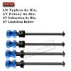 Rcarmumb RC Drive Shaft CVD Axles Upgrades Part for 1/8 Typhon 6s, 1/7 Felony Limitless Roller Infraction 6s BlxSteel Front Rear 4PCS Driveshafts w/17mm Wheel Hex Hub Hops Up,Navy Blue view 2