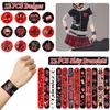 YYMYMGJ Rock and Roll Party Favors, Rock Star Supplies Decorations Includes 12 Keychain, 12 badge, 12 Bracelet,12Bags, 12 sheet tattoos for 80s 90s Rock Party Favors Goodie Bags Stuffers view 4
