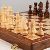 Handmade Portable Travel Chess Board Chess Piece Storage Slots for Kids Adult Travel Set with Fo(Intellectual Thinking) view 2