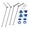 RCMYou Drive Shaft Axles Upgrades Part for 1/8 Kraton 6S BLX,Outcast 6S BLX,#45 Steel 4PCS Front Rear CVD Driveshaft Silver,w/Wheel Hex Nuts Navy Blue view 1