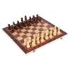 3 in 1 Wooden Set Backgammon Checkers Folding Wooden Chess Board Indoor Travel Chess Wooden Pieces Chess Pieces (Size : 34x34cm) (24x24cm) view 1