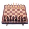 Walnut Chess Board with Chess Storage Slots Large Folding Travel Sets for Children's Day Gifts (Chess Set) view 1