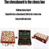 28.5cm x 29.2cm Wood Set with Metal Pieces - Folding Game Board with Storage view 3