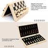 International Board Set Folding Wooden Chess Checkers Set Portable International Board Chess Travel Box Educational Toy for Kids and Adults (Color : 39x39x2.5cm) view 4