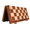 Beautifully Chess Set Wooden Chess Foldable Chess Set Board with Portable Folding Interior Storage Travel Board Chess Sets (39cm) view 4