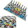 Chess Children's Chess Travel Portable Chess Plastic Chess Figures Cartoon Characters are The Best Gifts for Children (3 Sets) Portable Chess view 2