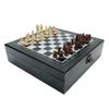 4-in-1 Chess Set Wooden with Carrying Case Travel Chess Set (Wooden Chess Divination Dice Domino) for Kids Chess Gifts (Color : Chess Set B) view 3