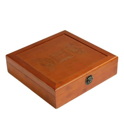 All Solid Wood Chess Box Laser Engraved Hollow Pattern Multiple Sizes are Available for Chess Pieces Storage Chess Gifts (Color : Flip lid-Large Size : Only Box) (Flip Lid large)