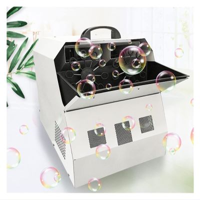 Bubbles Automatic Bubble Blower Two-Wheeled Smoke Bubble Machine Dyeing Smoke Bubble All-in-one Machine for Outdoor/Indoor Party Birthday (Size : LED Single Wheel) (Double wheel)