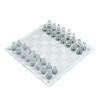 Crystal Glass Chess Portable Travel Chess Frosted Clear Chess Pieces Luxury Classic Interactive Game Educational Toy Gift (Size : Small) view 1