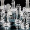 Crystal Glass Chess Portable Travel Chess Frosted Clear Chess Pieces Luxury Classic Interactive Game Educational Toy Gift (Size : Small) view 4
