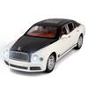 BDTCTK Compatible for 1:24 Scale Bentley Mulsanne Diecast Cars Models, Pull Back Car Toys with 6 Open Doors, Light and Sound, Boys Toys Kids Adults Gifts (White) view 1