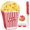 Aoriher Pop Corn Piata Set Carnival Piata with Stick Blindfold for Movie Night Theme Adult Circus Short Carnival Birthday Party Theme Dance Party Decoration Supplies(Popcorn Pinata) view 1