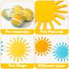 G1ngtar 4Pcs Retro Boho Sun Sunshine Garland Felt Artificial Here Comes The Son Hippie String Banner First Trip Around the Sun Bohemian Aesthetic Decoration for Indoor Outdoor Baby Shower Birthday view 3