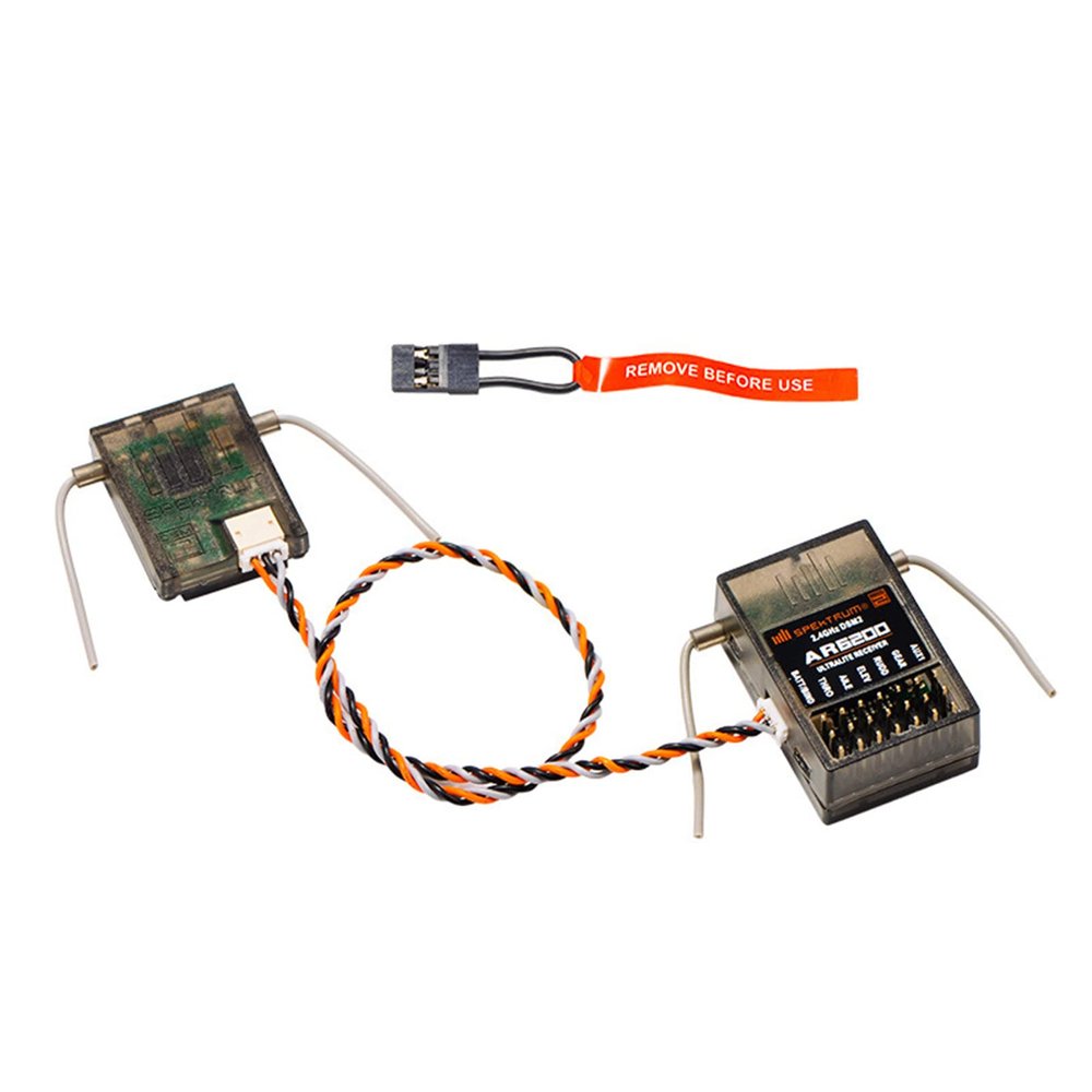 2.4G DS-M2 AR6200 Receiver + Satellite for Spektrum Spek Generic DX6i DSM2 Accessory Part