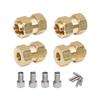GTHELE Brass Wheel Hex Hub 10mm(+6mm) Extenders Adaptor Set for 1/18 TRX4M Redcat Ascent18 Upgrade Parts RC Crawler Car view 1