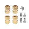 GTHELE Brass Wheel Hex Hub 10mm(+6mm) Extenders Adaptor Set for 1/18 TRX4M Redcat Ascent18 Upgrade Parts RC Crawler Car view 3