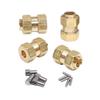 GTHELE Brass Wheel Hex Hub 10mm(+6mm) Extenders Adaptor Set for 1/18 TRX4M Redcat Ascent18 Upgrade Parts RC Crawler Car view 4