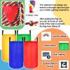 Wettarn 70 Pcs Christmas Indoor Games Potato Sack Race Bags for Teens Adult Egg Spoon Bean Bags Ring Toss 3 Legged Relay Race Tug of War Rope Family Reunions Games for Christmas Eve Celebrations view 3